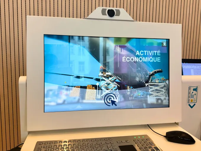 &Eacute;cran borne guichet &eacute;lectronique SPW Namur