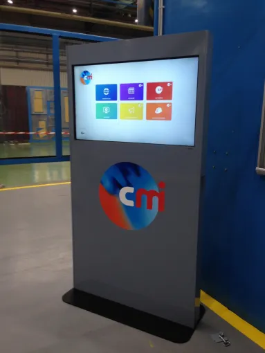Digital Signage totem John Cockerill