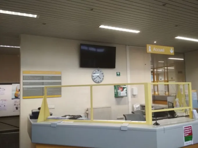 &eacute;cran affichage dynamique file attente framerie