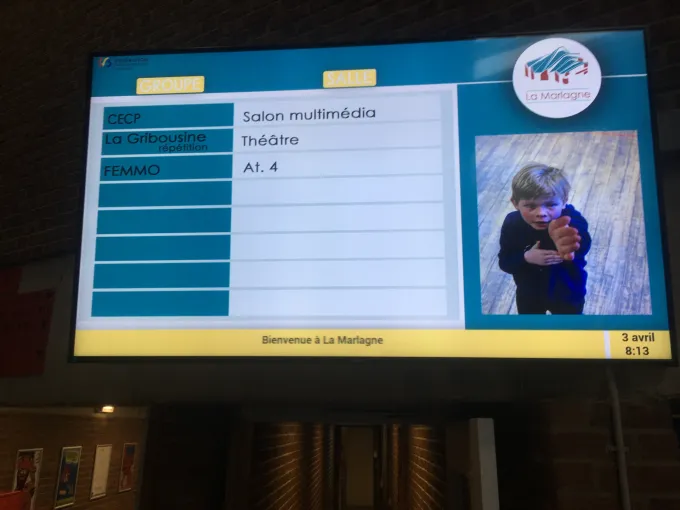 &eacute;cran pour affichage dynamique la marlagne