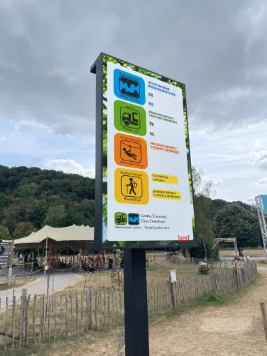 Ecran led affichage ext&eacute;rieur Grottes de Han