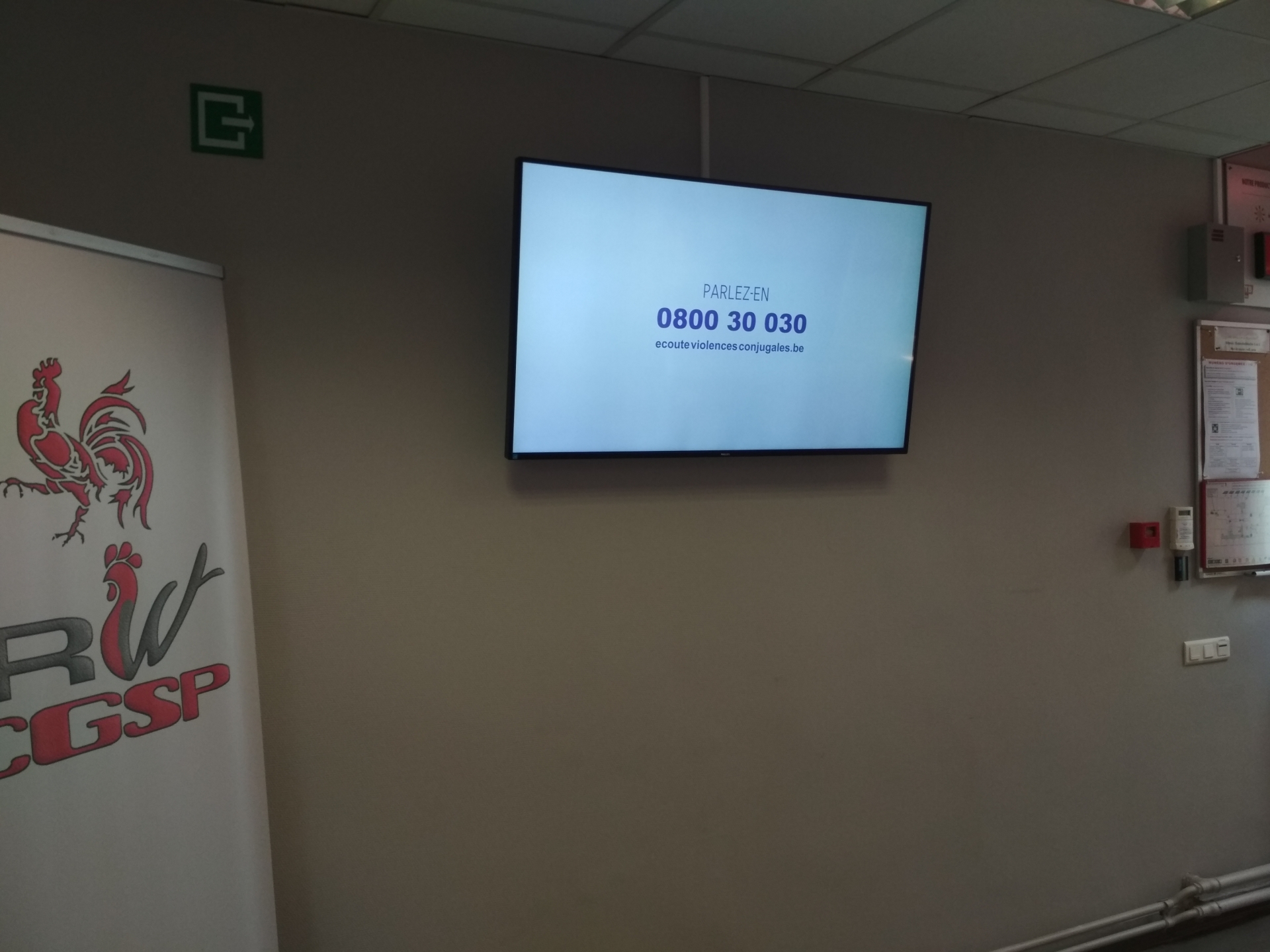 Installation d'écrans d'affichage dynamique au CEPAG à Namur