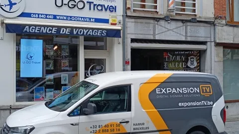 &eacute;cran vitrine agence voyage