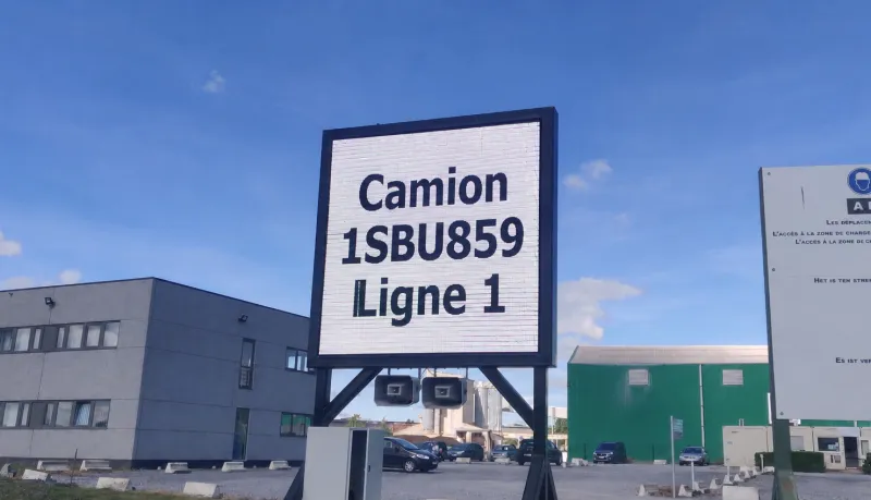 Ecran led outdoor file d'attente