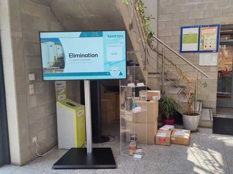 &eacute;cran pour communication interne Revatech