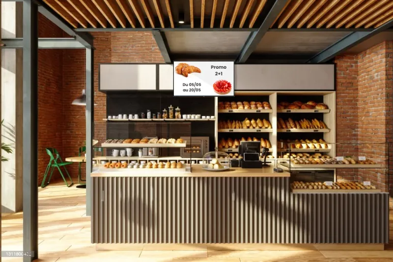 Les &eacute;crans d'affichage dynamique dans les commerces alimentaires