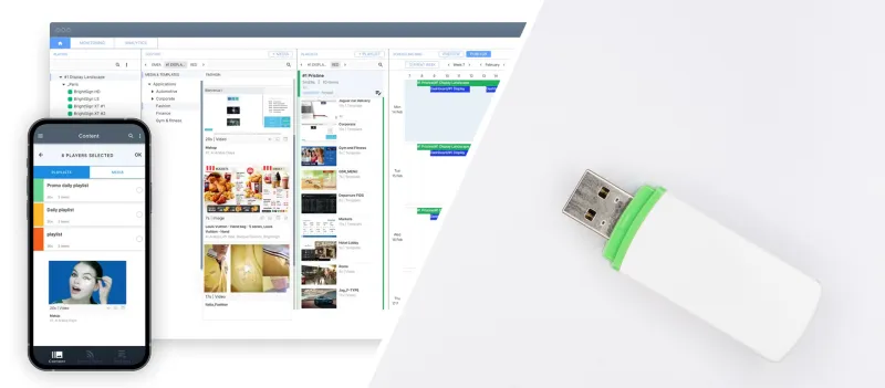 Choisir un logiciel d'affichage dynamique plut&ocirc;t qu'une cl&eacute; USB
