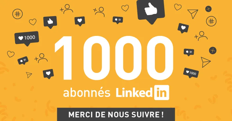 1000 abonn&eacute;s, 1000 mercis !
