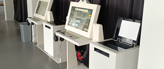 Bornes - guichets électroniques au SPW de Namur